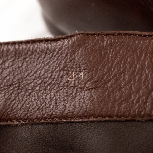 Everybody by BZ Moda Brown Leather Bootie Zip Up Almond Toe Sz 10.5 EU 41 - Picture 12 of 13